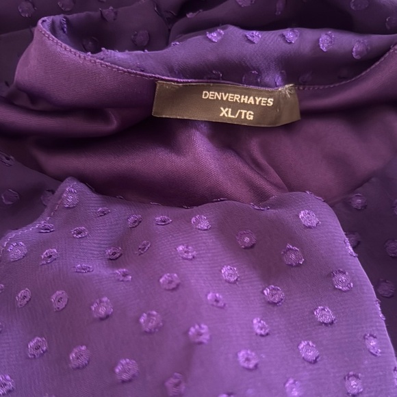 Denver Hayes Purple Sleeveless Tank Top - Picture 4 of 4